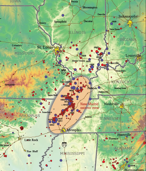 New Madrid Earthquake Zone
