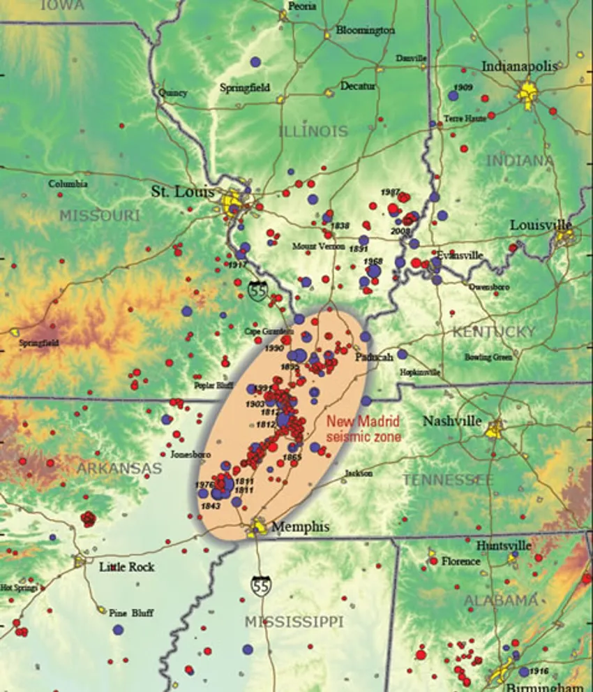 New Madrid Earthquake Zone