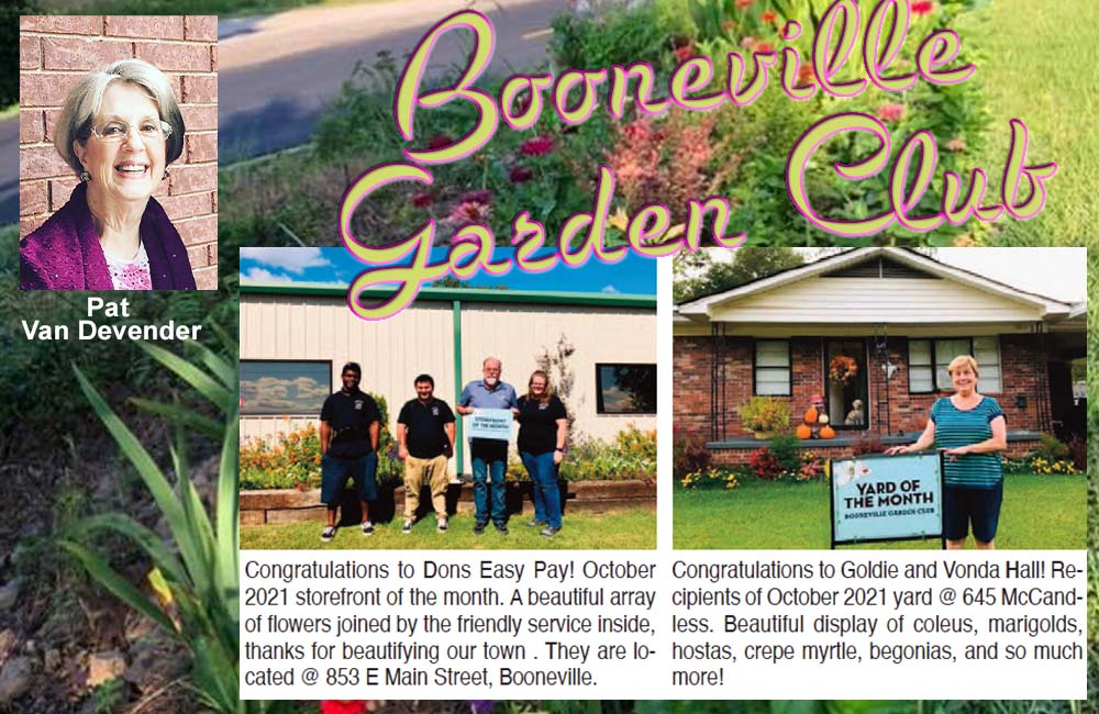 Booneville Garden Club, September 2021