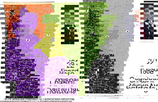 2021 Proposed Congressional Redistricting Map